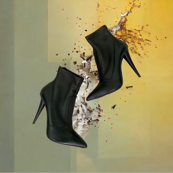 NIB Giuseppe Zanotti Leather Pointed Toe Boots Size 39.5 $1295 - Picture 5 of 8